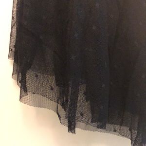 Black Midi Lace Skirt